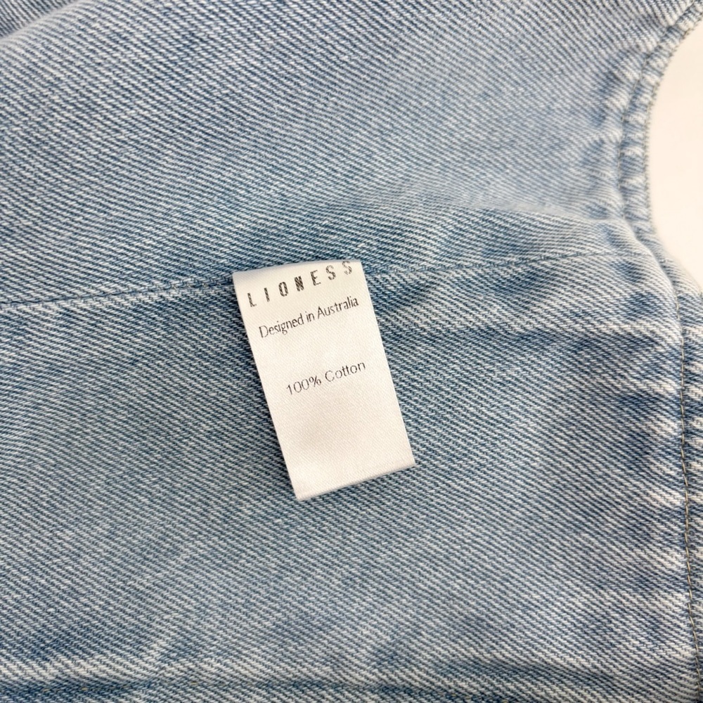 LIONESS Countryside Top in Classic Denim Size L - Picture 12 of 14